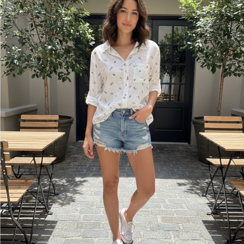 C&C California Plant Lover Button Up